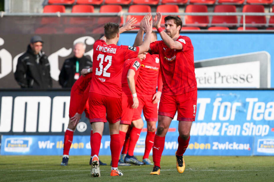 Ronny König brachte Zwickau schon in der vierten Minute 1:0 in Führung.