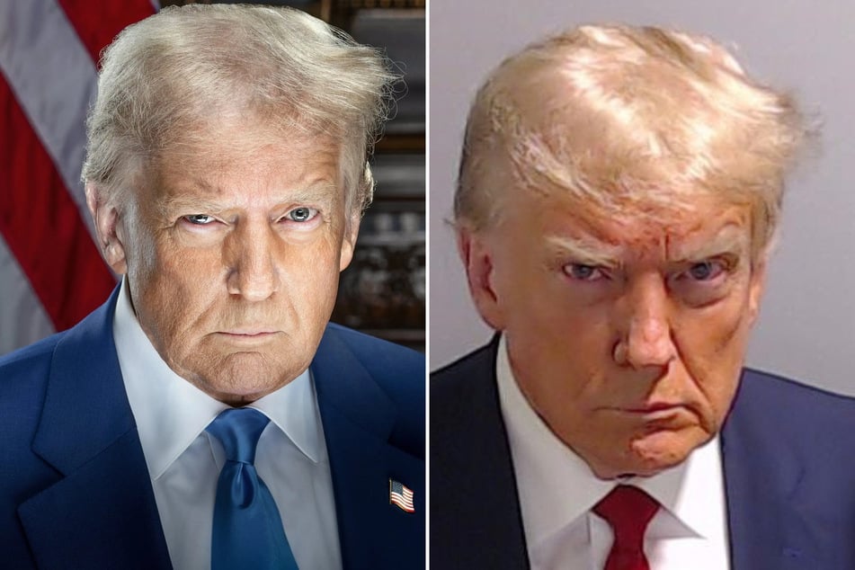 Trump seemingly recreates mug shot in official presidential photo