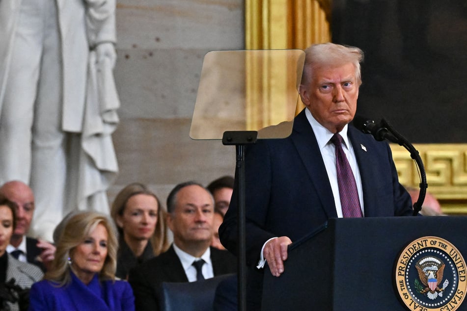 Donald Trump pronounced the start of a "golden age" in the US after taking the oath for a historic second term as president on Monday.