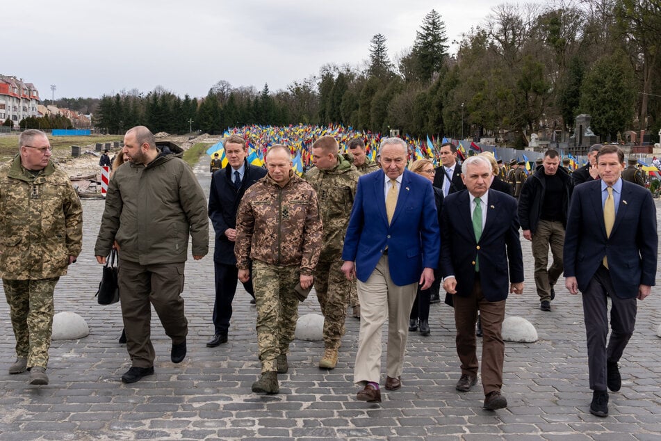 Chuck Schumer visits Ukraine amid Congress military aid impasse