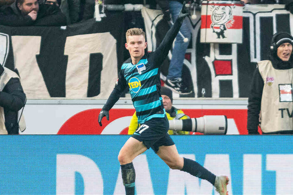 Da war noch alles in Ordnung: Maximilian Mittelstädt traf für Hertha zum zwischenzeitlichen 1:0.