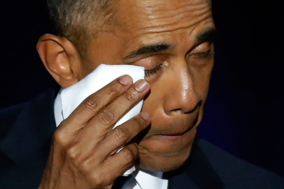 Barack Obama konnte ein paar Tränen nicht unterdrücken.