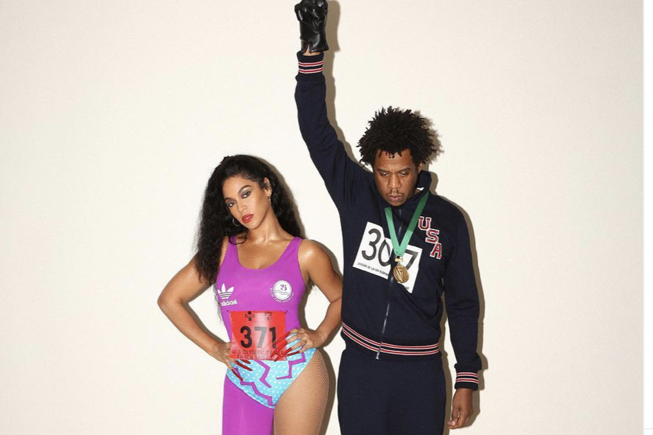 In 2018, Beyoncé (l) and Jay-Z (r) used the festive holiday to pay tribute to Florence Griffith-Joyner, aka Flo-Jo, and Tommie Smith respectively.