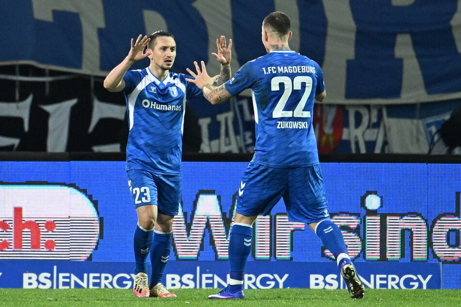 Gemeinsam mit Mateusz Zukowski (24, r.) war Baris Atik maßgeblich am Klassenerhalt beteiligt.