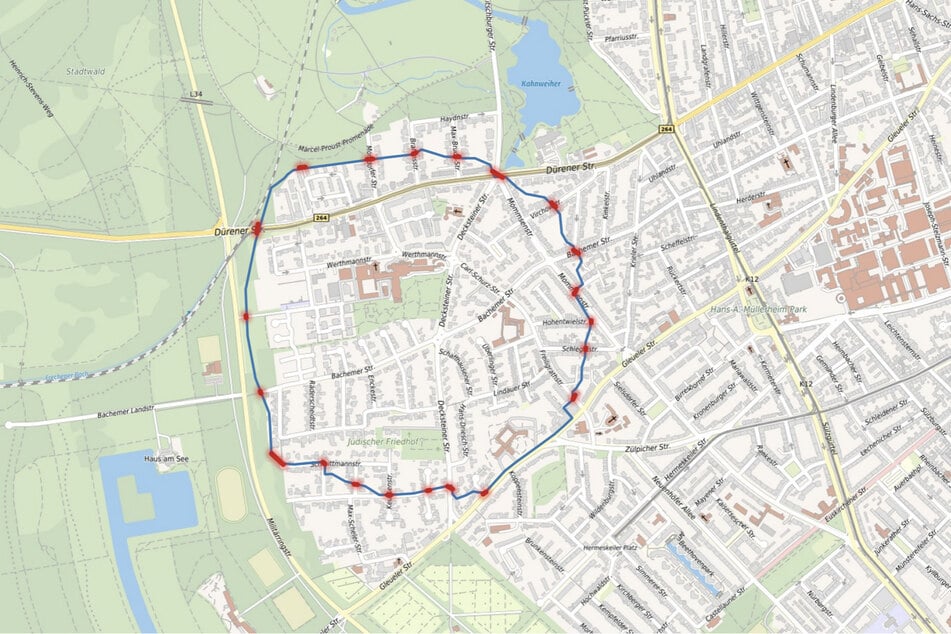 Innerhalb des 500-Meter-Radius rund um den Blindgänger müssen Wohnungen, Schulen und weitere Gebäude geräumt werden.
