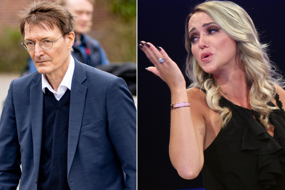 Cathy Lugner (32) hält nichts von Karl Lauterbachs (59, SPD) Warnung vor einer möglichen Killervariante. (Bildmontage)