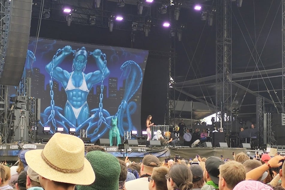 Für die Rapperin war es der erste Auftritt auf Sachsens größtem Musik-Festival.
