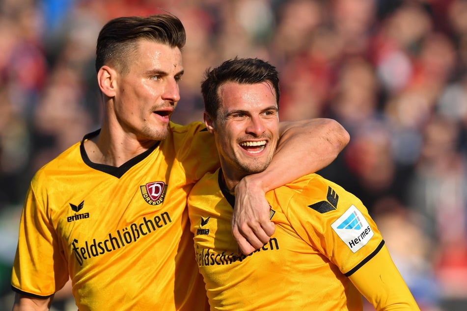 Philip Heise (34, r.) brachte die Dynamos damals mit 1:0 in Führung.