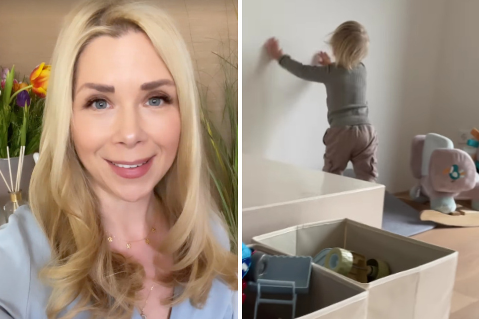 Tanja Szewczenko (45) filmte ihre Söhne dabei, wie sie nacheinander mit voller Absicht gegen die Wohnzimmer-Wand rennen.