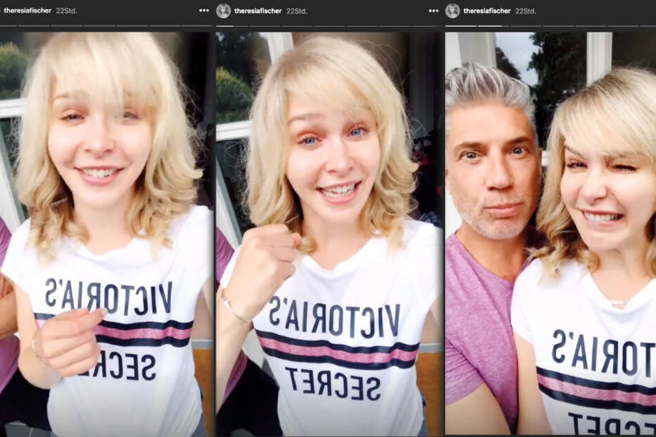 In ihrer Instagram-Story verabschiedete sich Theresia vorerst von ihren Fans. (Fotomontage)