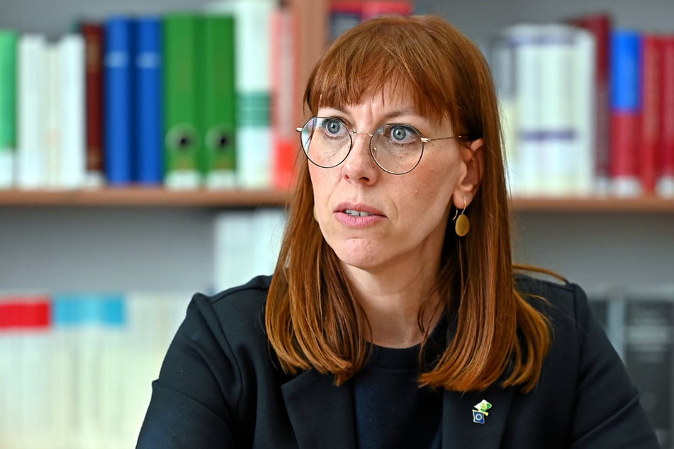 Katja Meier (44, Grüne) ist Staatsministerin der Justiz und für Demokratie, Europa und Gleichstellung.