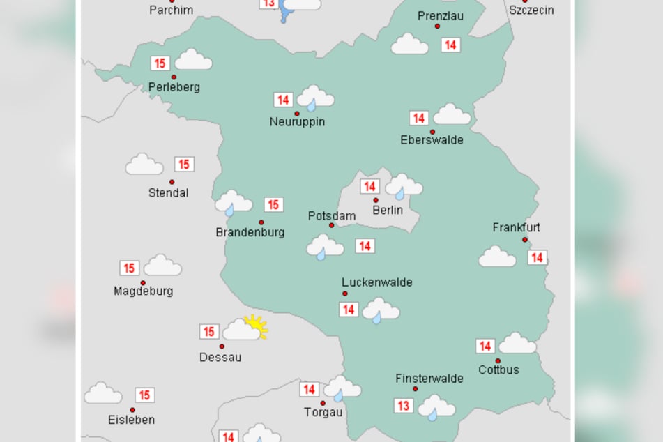 Mit Temperaturen um 15 Grad bleibt es am Mittwoch mild.