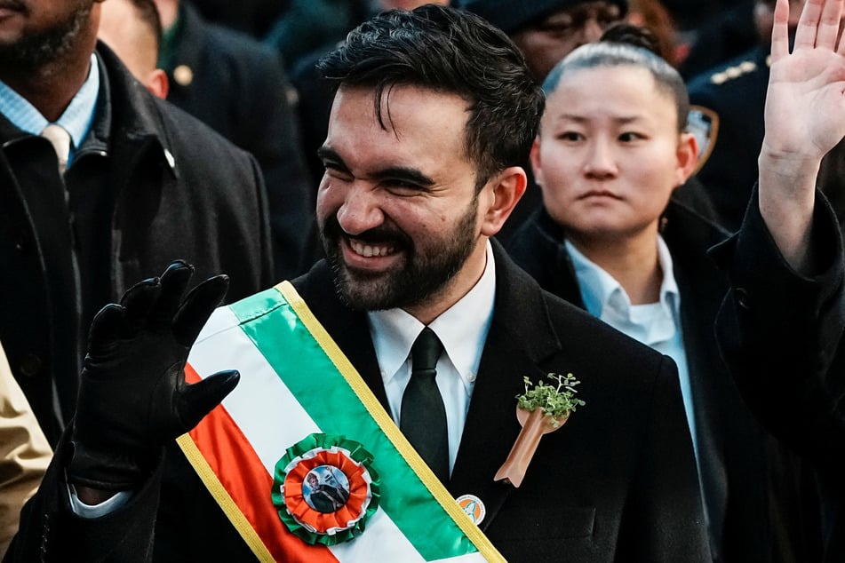 New York City Mayor Zohran Mamdani was grilled about his stance on Irish unification as he led the city's massive St. Patrick's Day celebration.