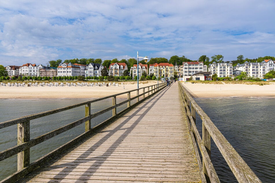 Der Blick auf Bansin in Usedom.