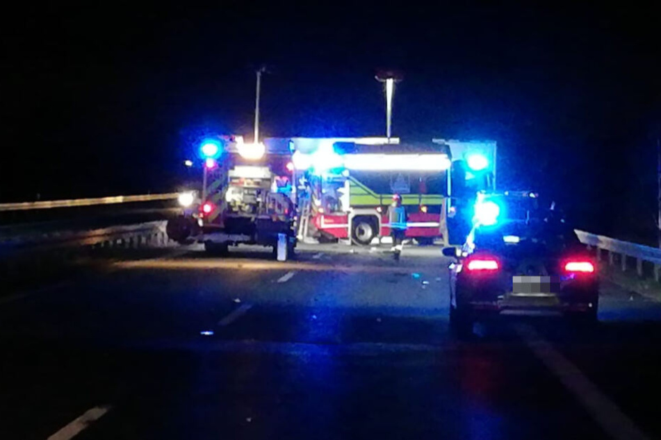 Wegen eines schweren Unfalls musste die A14 in Richtung Leipzig gesperrt werden.