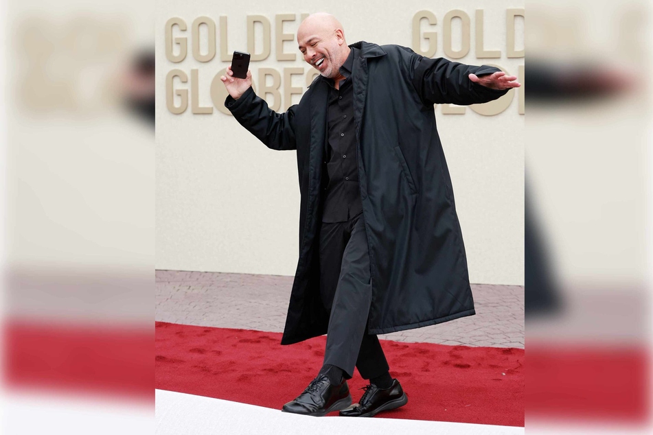 This year's Golden Globes host, actor and comedian Jo Koy, helped roll out the red carpet at The Beverly Hilton earlier this week ahead of the Golden Globes.