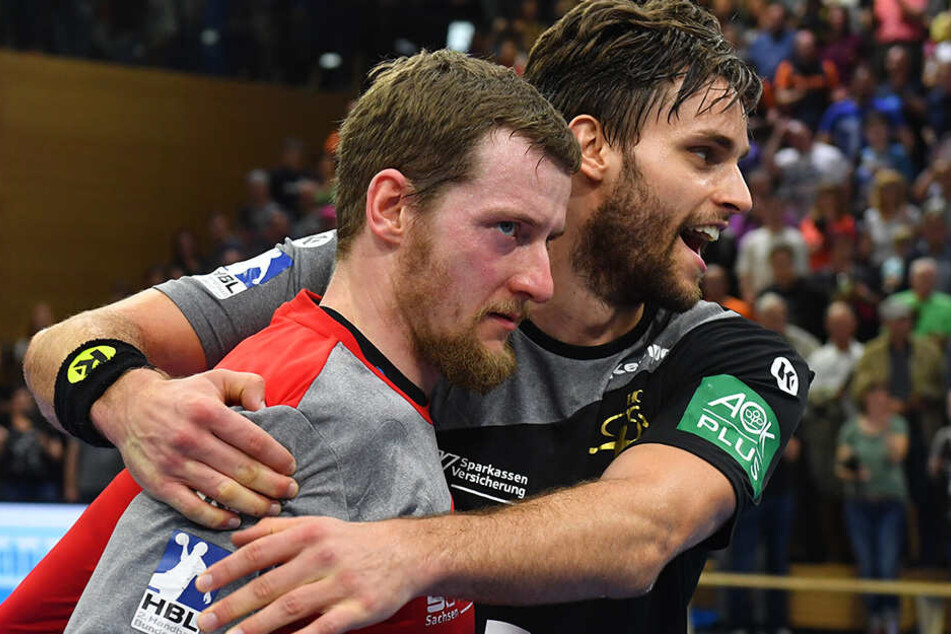 Kapitän Mario Huhnstock (l.) und sein neuer Stellvertreter Sebastian Greß.