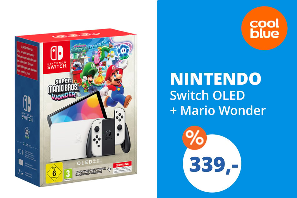 Die Nintendo Switch im Set
für 339 Euro.