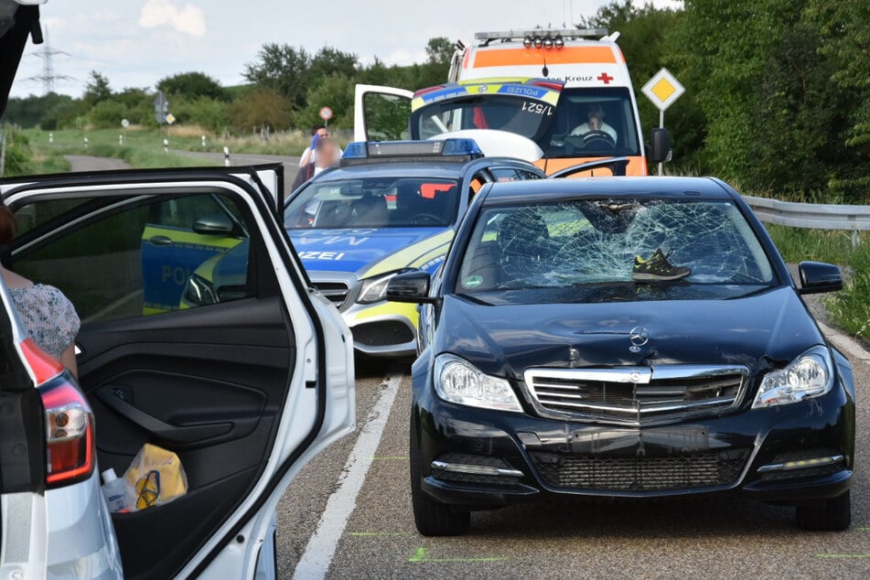 Die Unfallstelle am Samstag.
