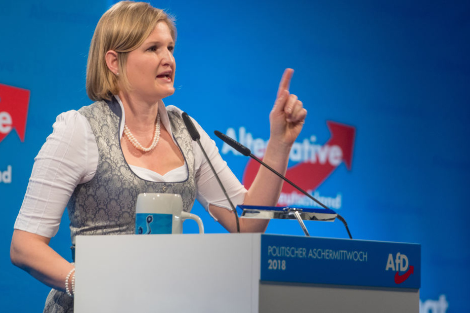 Ebner-Steiner (40) ist die AfD-Fraktionschefin im bayerischen Landtag. (Archivbild)