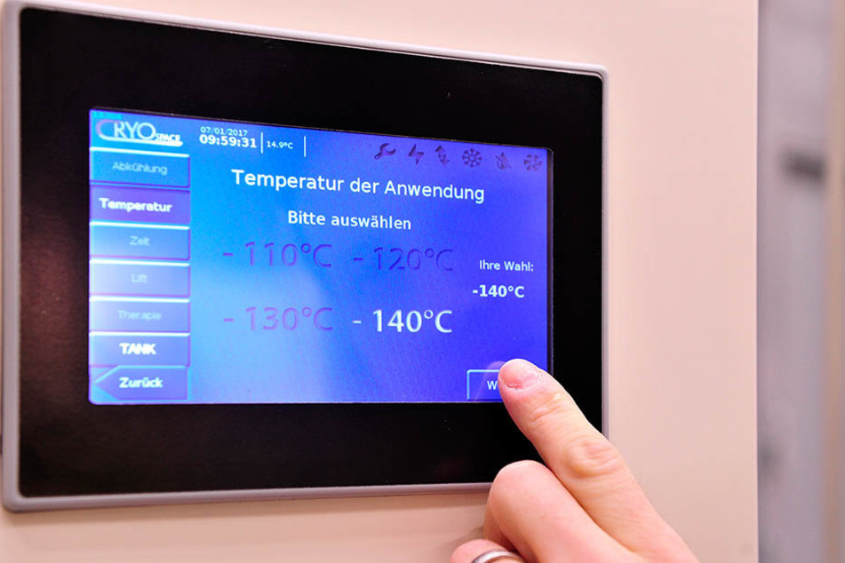 Der Beweis: Hier herrschen minus 140 Grad!