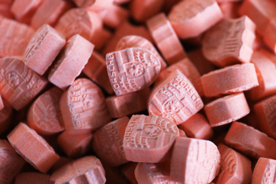 Beschlagnahmte Ecstasy-Pillen. (Symbolbild.)