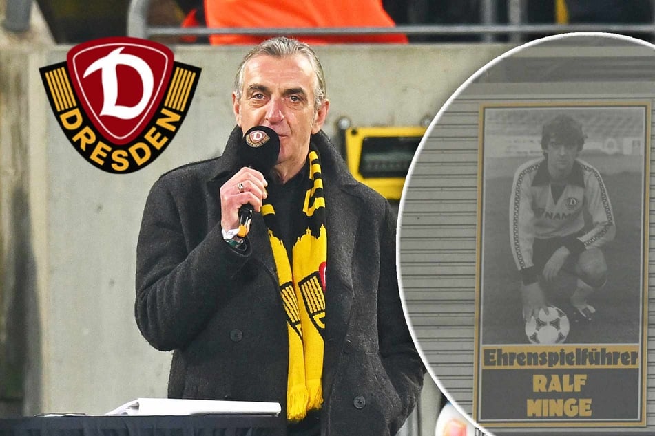 Rührender Moment vor Anpfiff: Minge zehnter Ehrenspielführer der SG Dynamo