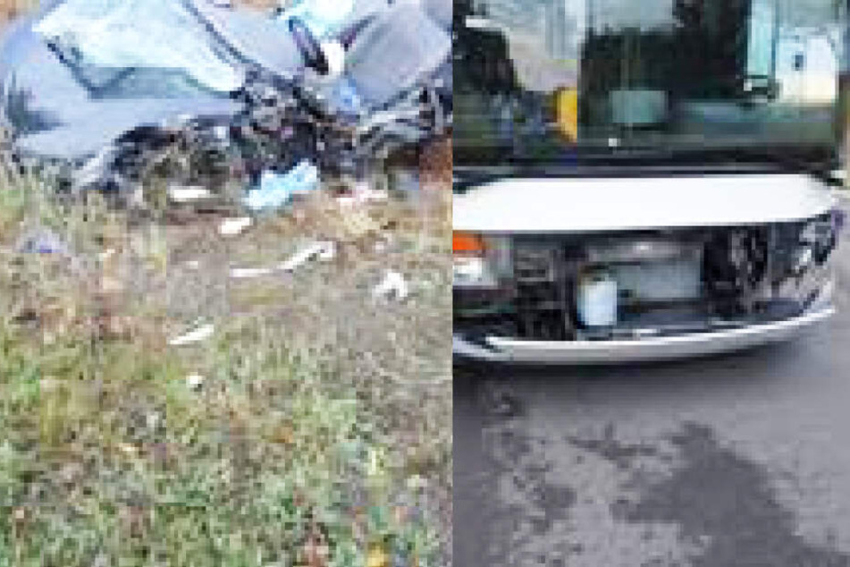 Der Ford wurde auf ein angrenzendes Feld geschleudert, für den jungen Autofahrer kam jede Hilfe zu spät.