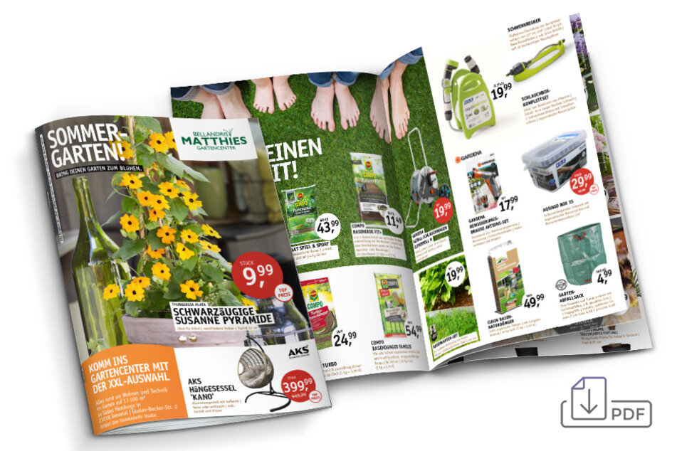 Hier Prospekt downloaden und aktuelle Angebote im Gartencenter Matthies entdecken.