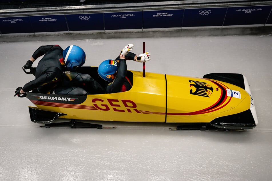 Francesco Friedrich (r.) und Alexander Schüller waren gut am Start. Aber das reichte nicht.