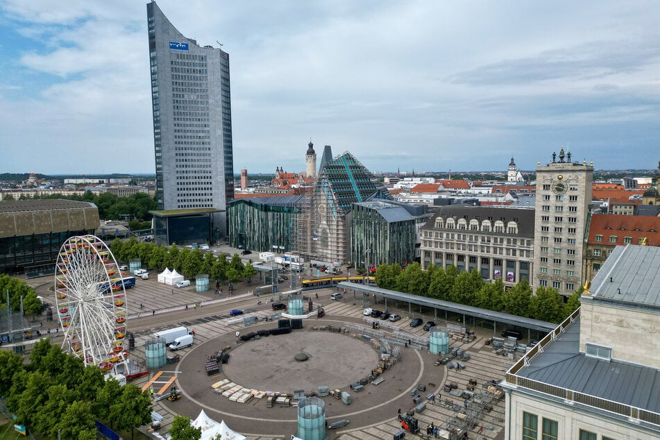 In der Tiefgarage am Augustusplatz kam es am Dienstag zum Unfall. (Archivbild)