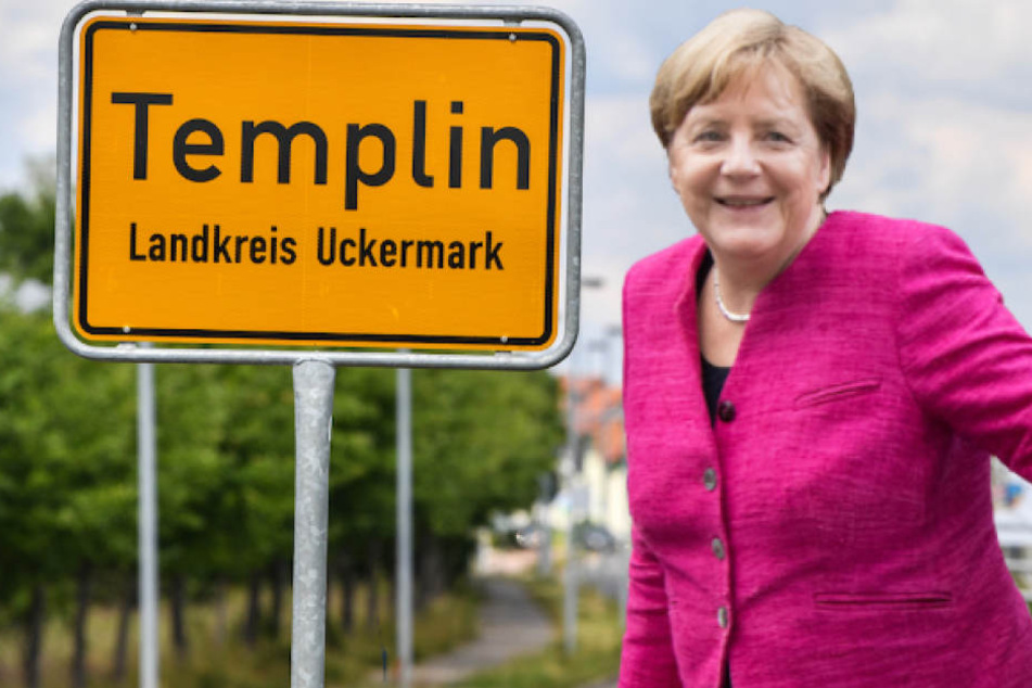 Seit Mittwoch darf sich Angela Merkel (63) Ehrenbürgerin Templins nennen. (Bildmontage)