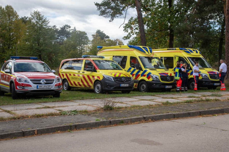 Ein Großaufgebot an Rettungskräften raste zum Einsatzort.
