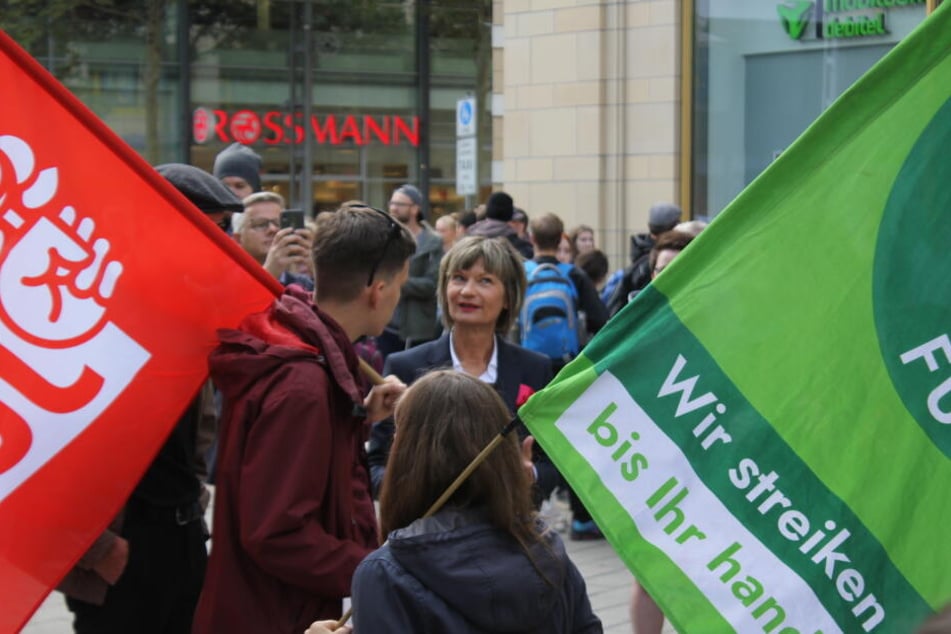 Oberbürgermeisterin Barbara Ludwig war kurzzeitig vor Ort.