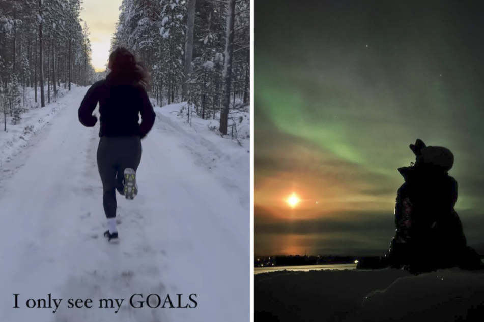 Die 30-jährige Sängerin und ihre Familie verbringen den Jahreswechsel in Finnland.