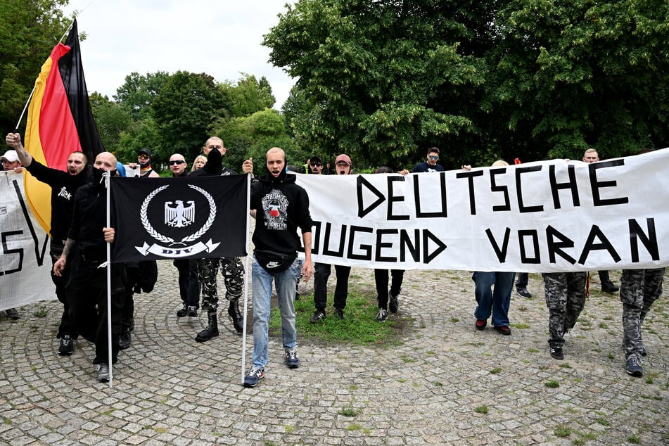 Die Gruppe demonstrierte am Samstag in Berlin gegen den Christopher Street Day.