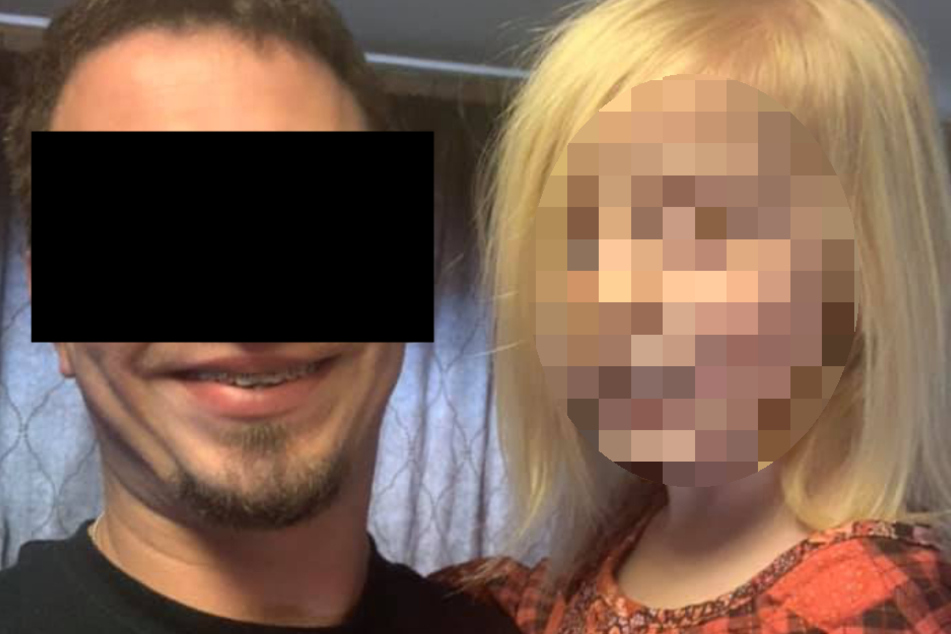 Teagan (4) mit ihrem Vater Dustin Lee D.