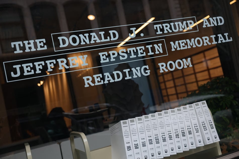 Millions of bound Epstein files go on display at New York pop-up exhibit