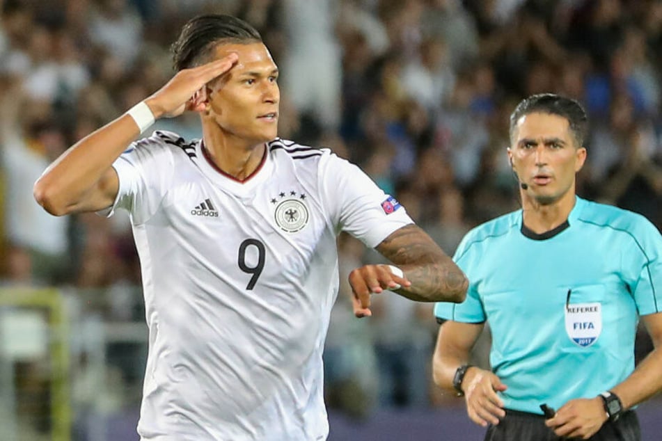 Davie Selke wurde vor zwei Jahren mit Deutschlands U21 Europameister. (Archivbild)