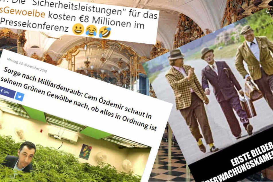 Nach dem Millionen-Raub im Grünen Gewölbe ernten Dresden und Sachsen jede Menge Lacher im Internet.