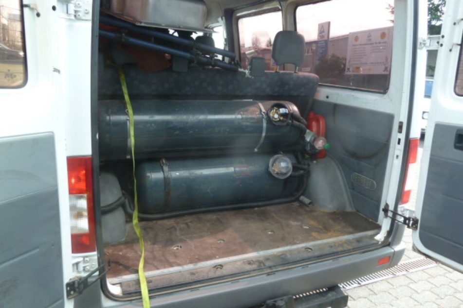 Im Bus befand sich unter anderem eine Autogasanlage.