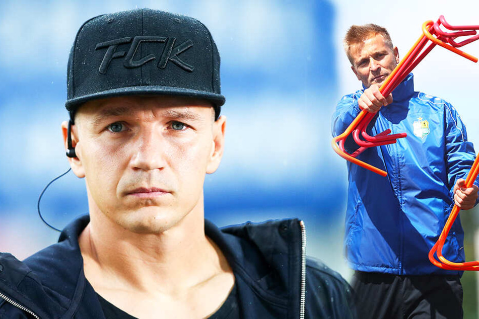 Daniel Frahn (l.) zählt nicht mehr zum Kader von CFC-Coach David Bergner. (Bildmontage)