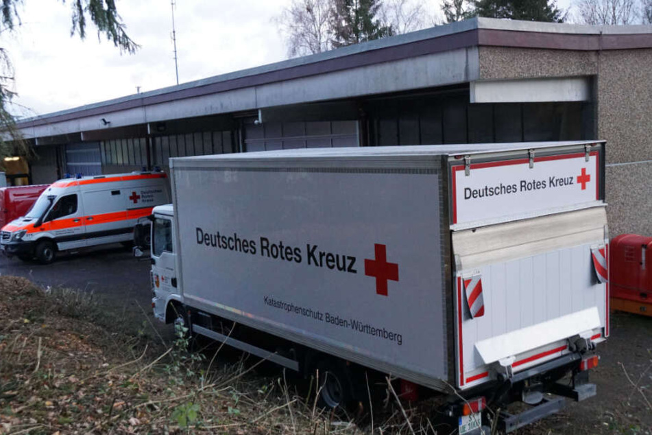 Das Deutsche Rote Kreuz bereitet die Ankunft für die China-Rückkehrer vor.