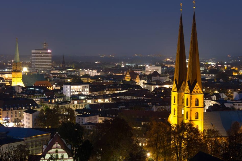 Von der Sparrenburg hat man einen atemberaubenden Blick über die Stadt - vor allem an Silvester.