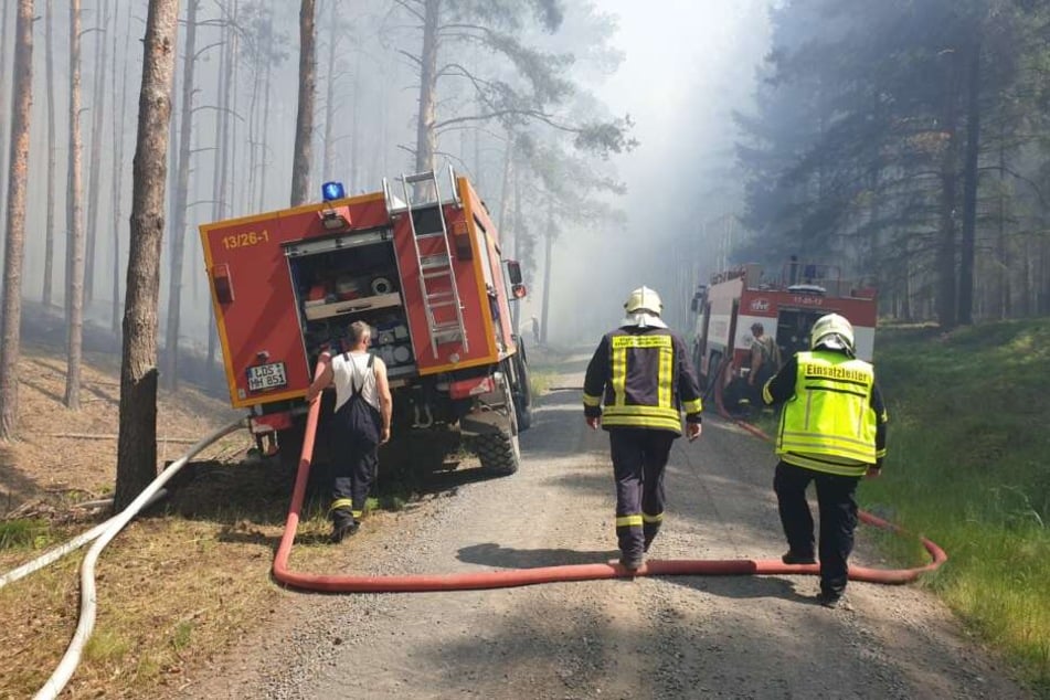 50 Kameraden der Feuerwehr bekämpfen den Brand.