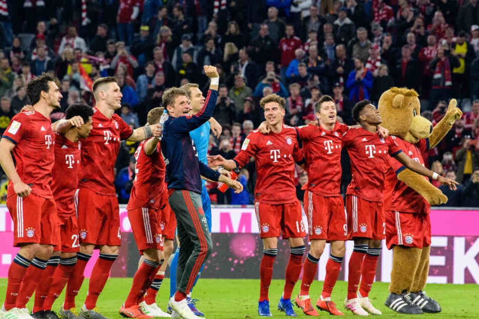Der FC Bayern hatte nach dem dominanten Sieg gegen Borussia Dortmund allen Grund zu feiern.