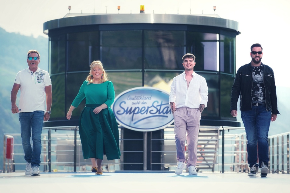 Die DSDS-Jury an Bord der "Blue Rhapsody".