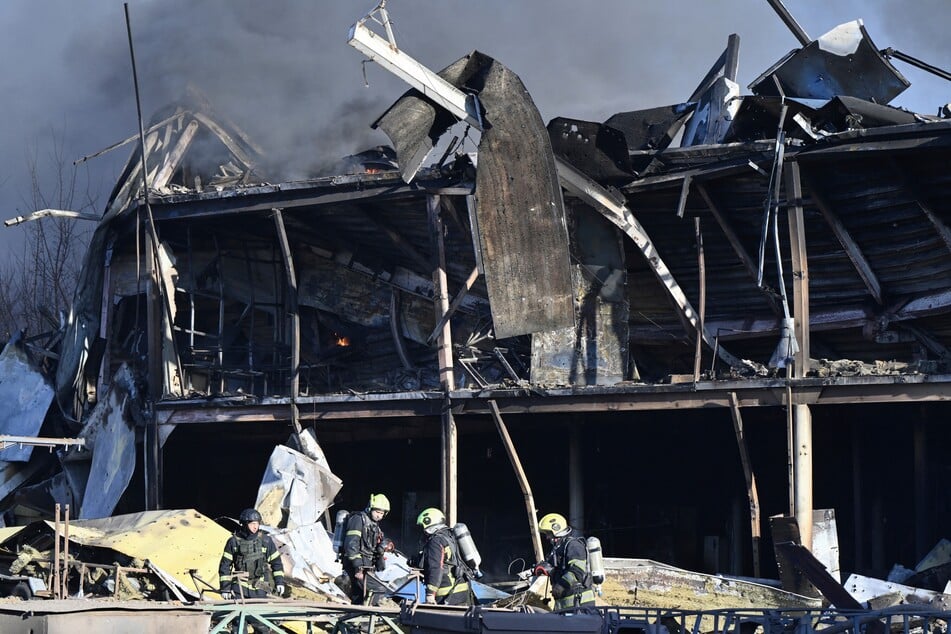 Unter anderem wurde die Stadt Browary schwer getroffen.