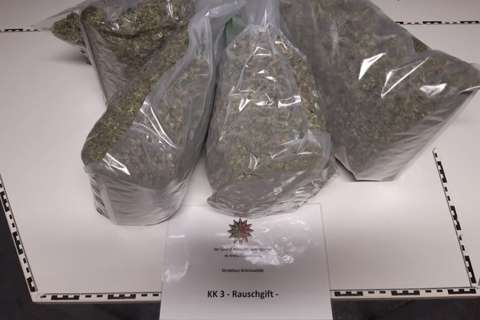 Die Polizei fand 5 Kilo Marihuana bei dem Häftling.