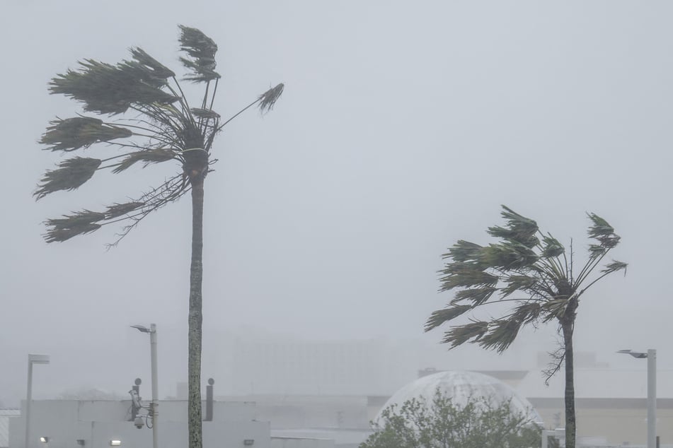 Strong wind brought by Super Typhoon Bavi hits Guam on July 6, 2026.